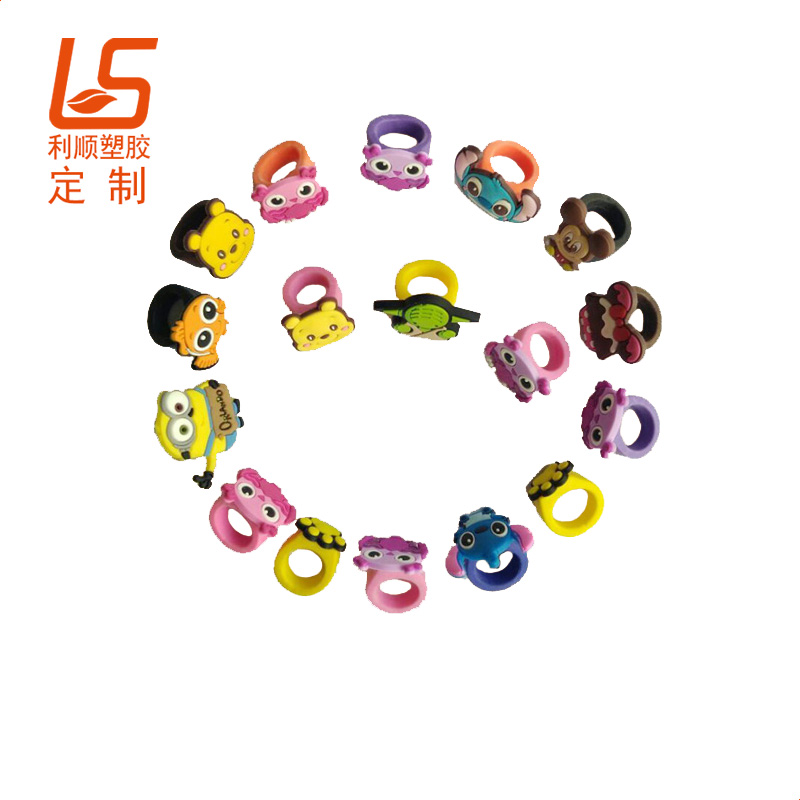 定制卡通萬圣節發光戒指 兒童硅膠LED發光戒指