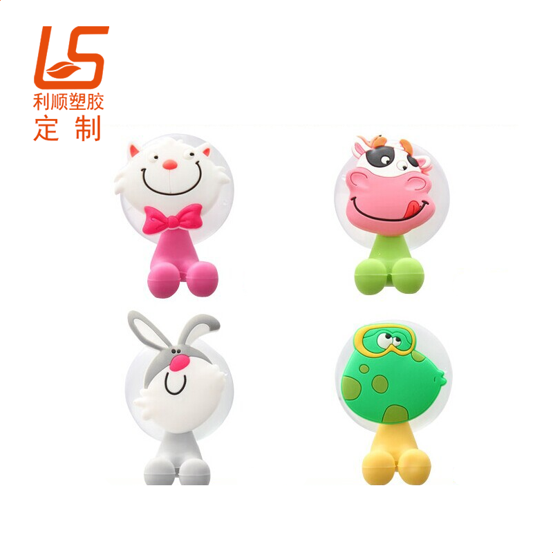 定制硅膠公仔掛鉤 硅膠牙刷架牙刷掛架 (1)