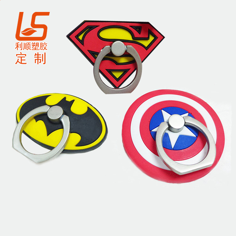 定制PVC軟膠手機指環(huán)支架 硅膠手機指環(huán)支架