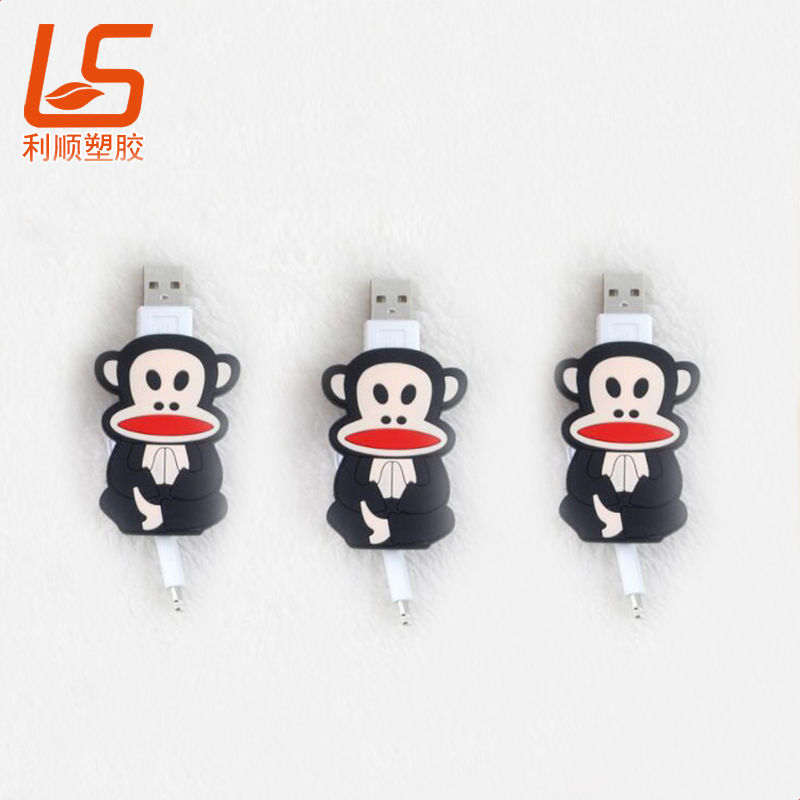 定制卡通公仔伸縮數據線套卡通數據線 (9)
