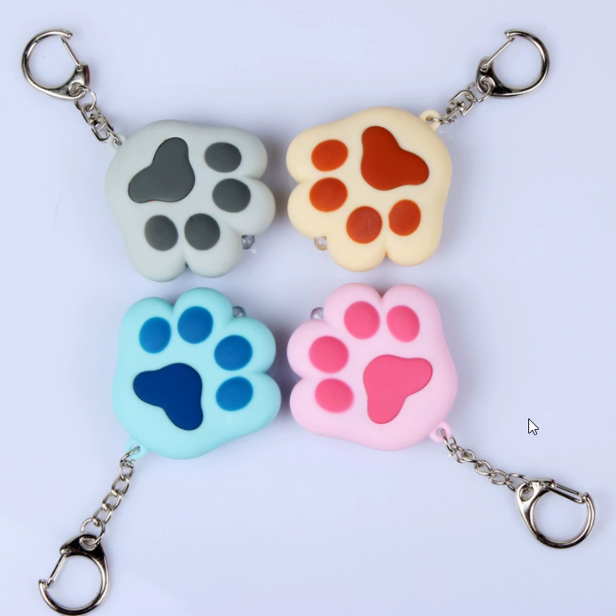 貓爪LED發光發聲鑰匙扣定制代工LED發光發聲鑰匙扣 (3)